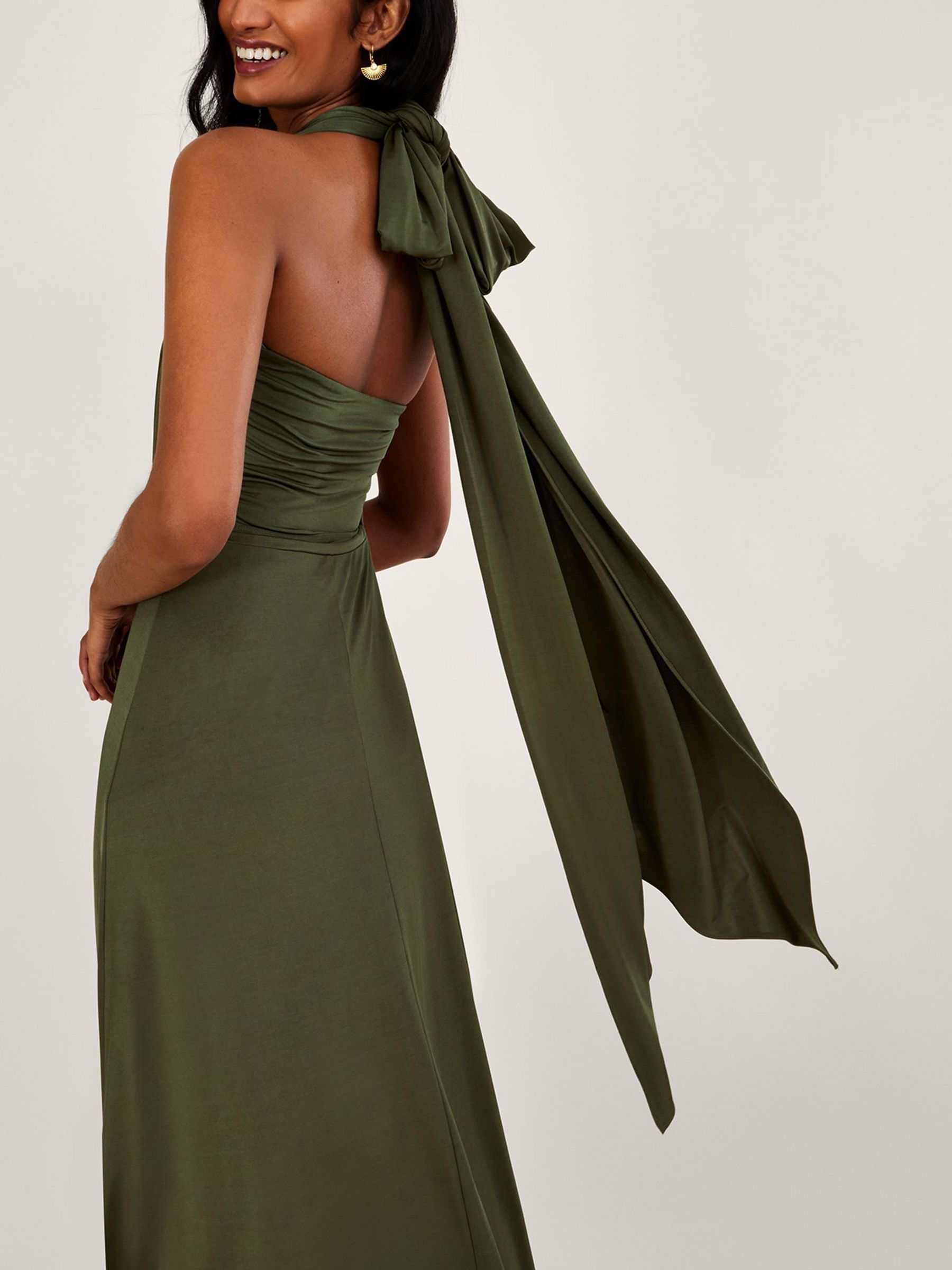 فستان ماكسي ملفوف برباط Thea من Monsoon - Image 2 of 4